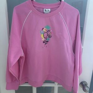 Barbie Pink Raglan Sweatshirt with Graphic